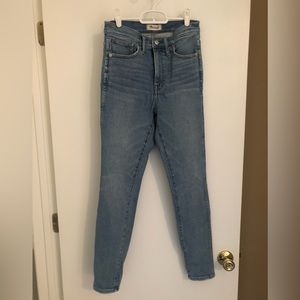 Madewell 10” High Rise Skinny Light Wash Denim Jean